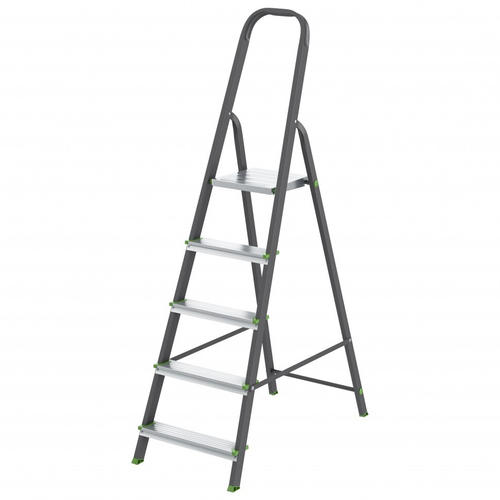 97955 Стремянка, 5 ступеней, стальной профиль