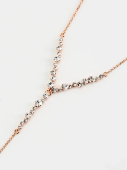 Колье-чокер Лика с подвеской из белых кристаллов Swarovski