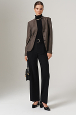 1890 Жакет женский (черно-бежевый)