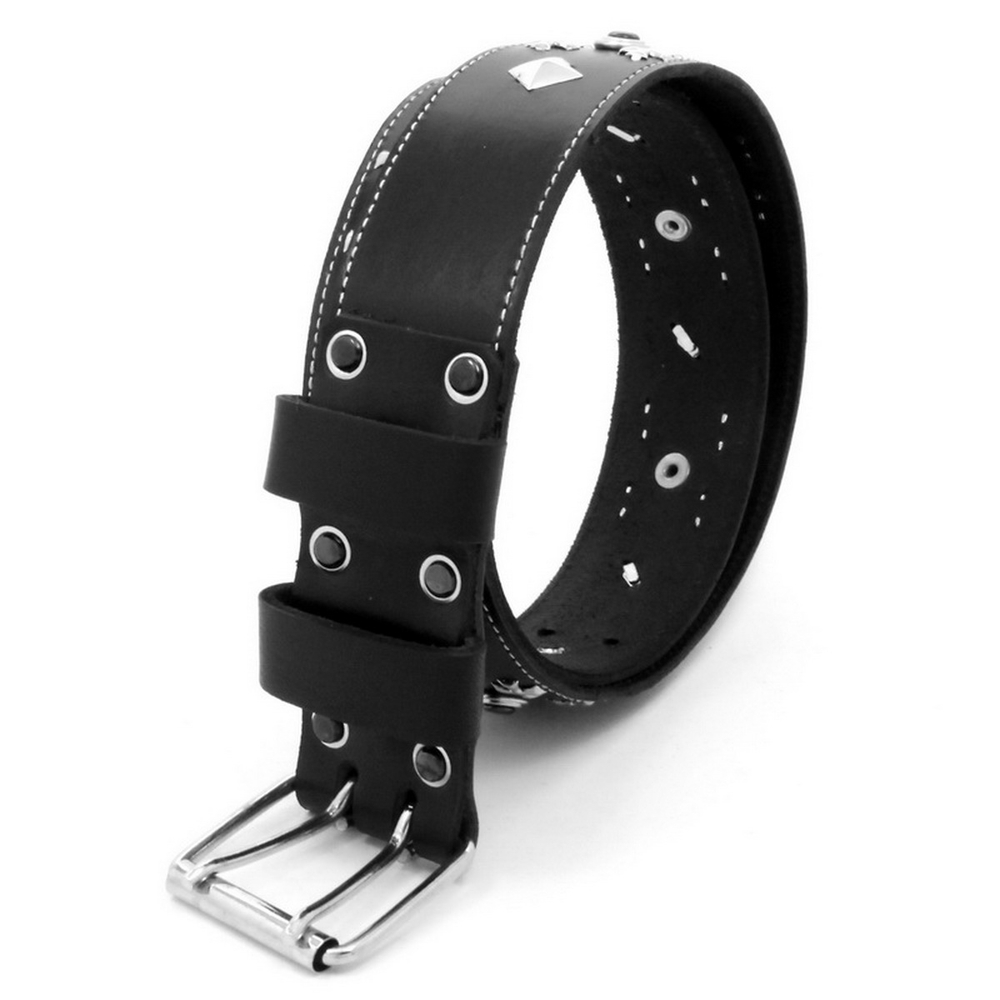 Ремень клепаный ромб с крестами (126)