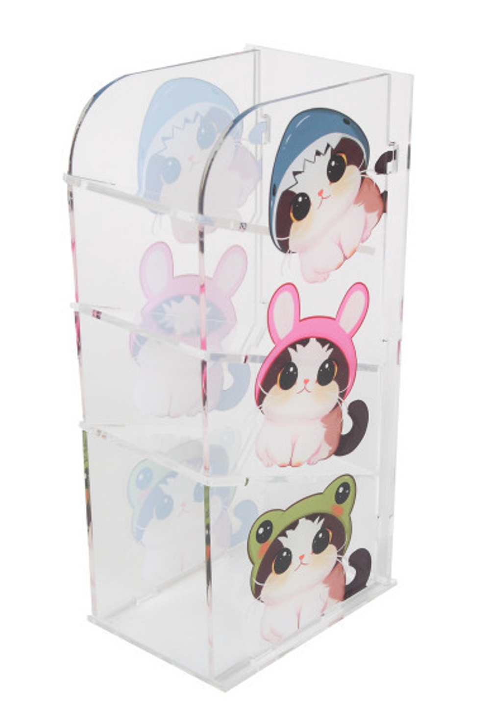 Подставка канцелярская КОКОС 7,5*10,5*21 см 4 отдел. Кэт фан (251882)