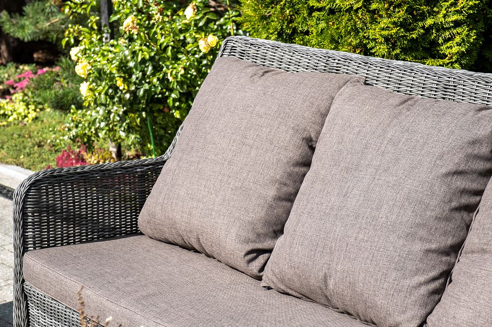 "Гляссе" лаунж-зона из искусственного ротанга, цвет графит