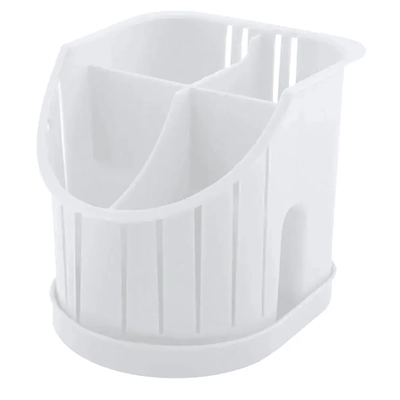 Сушилка для столовых приборов Verona 160х128 мм 4х-секционная (белый)