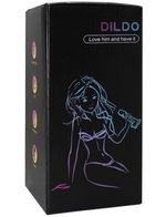 Фантазийный фаллоимитаторна присоске - 20 см. (Цвет: разноцветный)