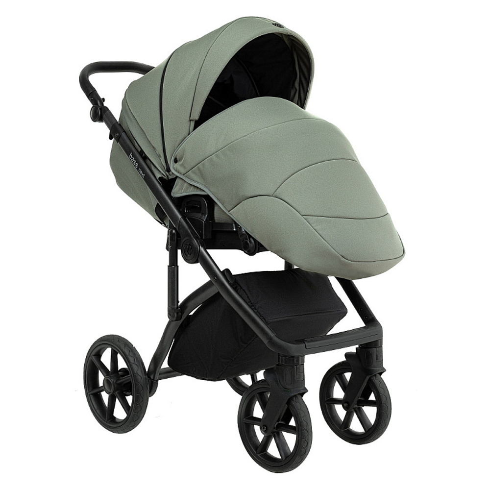 Детская коляска Roan Bass Next 2 в 1 BSN/43/2 Sage Green/Black/ руч.Black