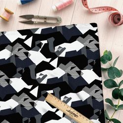 Ткань оксфорд 210 геометрические фигуры