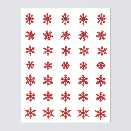 Наклейки для ногтей «Снежинки» SL