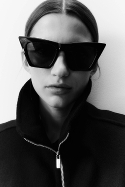 H&M Шерстяная куртка ручной работы, черный