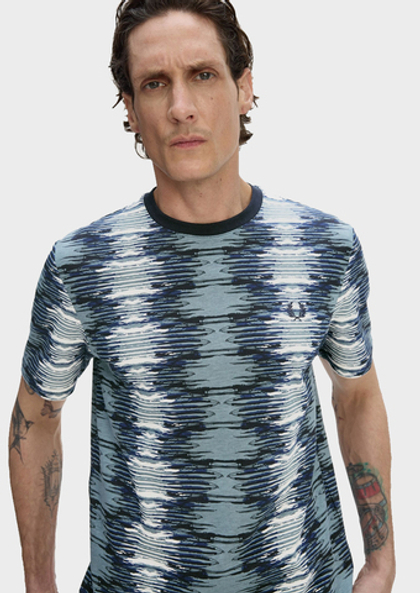 Футболка FRED PERRY Soundwave Glitch T-Shirt