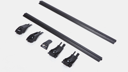 Багажник Turtle Tourmaline V1 на крышу для TOYOTA RAV4 2012-2019 (На обычные рейлинги),черный, арт.35.TUR.05.07.V1.B