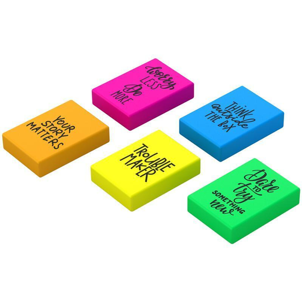 Ластик "Hyper" прямоугольный, цвета ассорти 35*25*8мм (Berlingo)