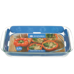 Форма для выпечки стекло, 24.6х40.2х5.2 см, 2.9 л, прямоуг, с крыш, Daniks, HSAP30LP