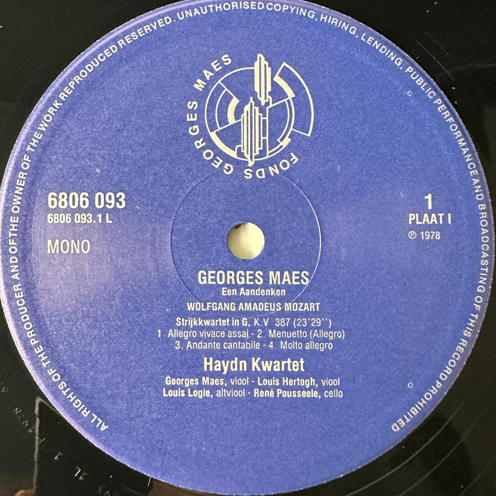 Джордж Маес - Мемуары 3LP (Голландия 1978г.)