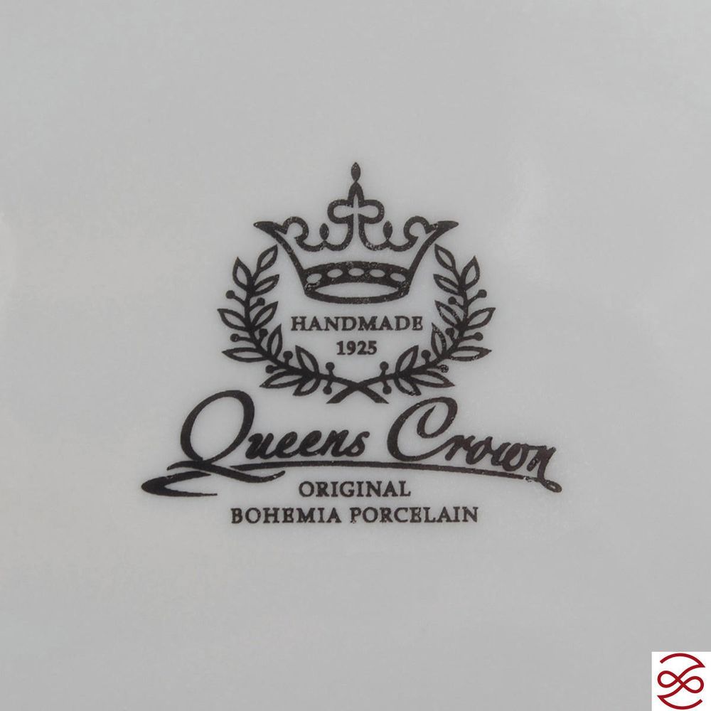 Блюдо квадратное на ножке Queen's Crown Охота красная 34*29см