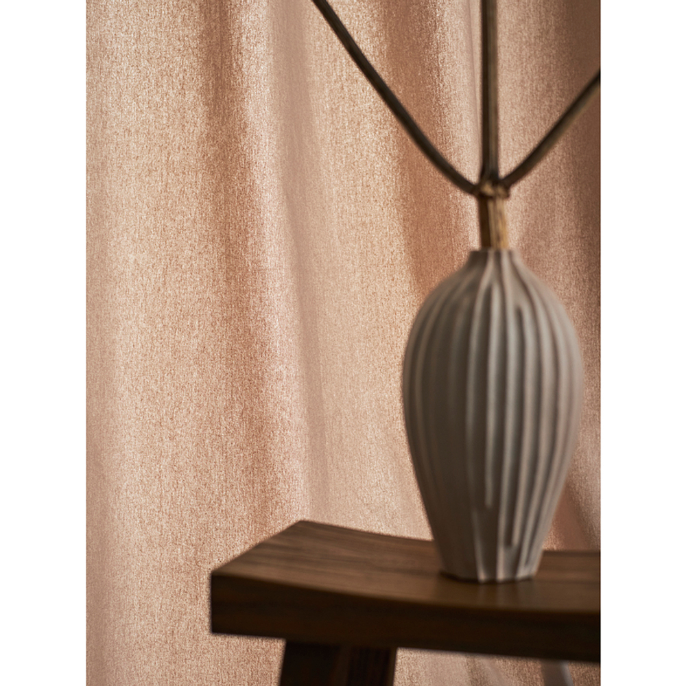 Штора из хлопка с помпонами бежево-серого цвета из коллекции essential, 150х290 см