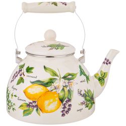 ЧАЙНИК AGNESS ЭМАЛИРОВАННЫЙ , СЕРИЯ "СЕКРЕТНЫЕ ИНГРЕДИЕНТЫ" 4 Л