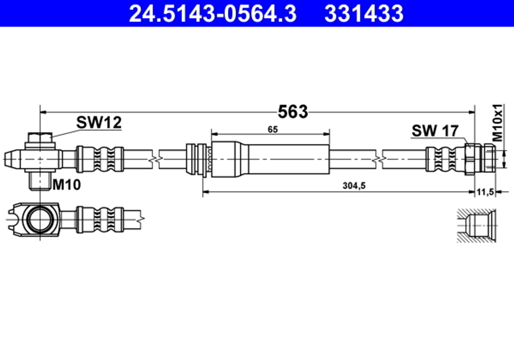 ATE - 24514305643-ATE - Brake Hose