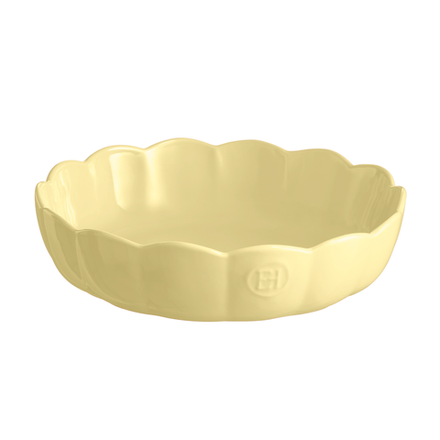 Круглая форма Мадлен для выпечки Emile Henry с волнистыми бортами (ваниль)