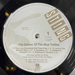 Винтажная виниловая пластинка LP Sting The Dream Of The Blue Turtles (Germany 1985) Russians