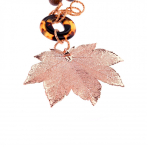 Колье лист Ester Bijoux Японский Клён CL1216-RG BR