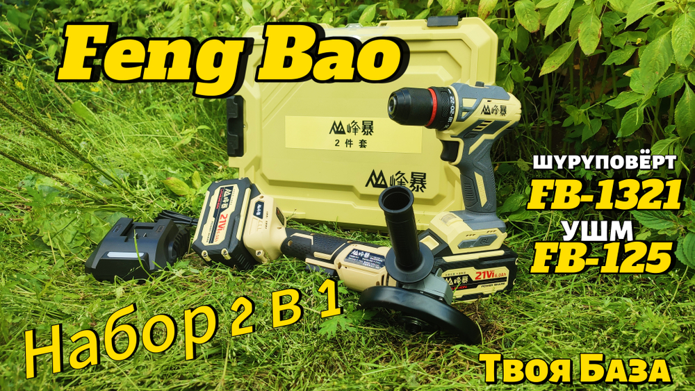 Набор аккумуляторного инструмента 2 в 1 Feng Bao