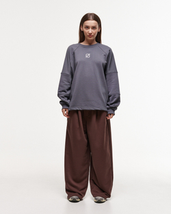 Baggy Trousers LOGO French Roast