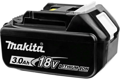 Аккумулятор BL1830B (LXT 18В, 3Ач, инд. заряда), полиэт.пакет, 1 шт. Makita