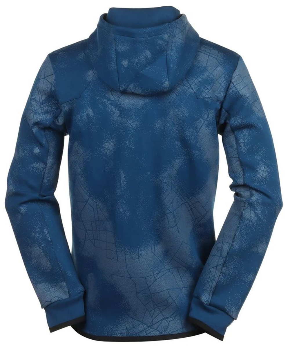 Мужская теннисная кофта BOSS Zip-Up With Decorative Reflective Artwork - небесный