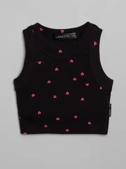 Летний кроп топ трикотажный детский