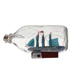 GAEM Изделие декоративное "Корабль в бутылке" (подсветка, 3xLR44), L18,5 W8 H9,5 см