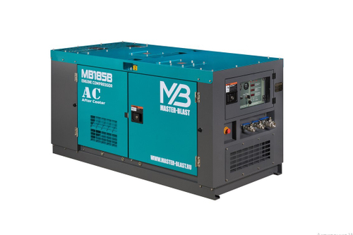 Master Blast MB-185B-7+AC винтовой дизельный компрессор