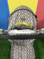 Коляска комбинированная с трансформируемым кузовом (арт.У3-1К/4) с ромбиками серый