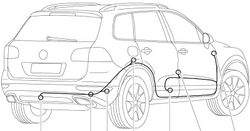 Фаркоп WESTFALIA 321736900113 для Porsche Cayenne / VW Touareg 02-17(паспорт и сертификат в комплекте)(без электрики)
