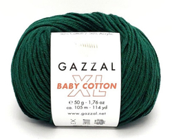 Пряжа Baby Cotton XL 50 г,105м,50%хлопок, 50%акрил (цена за 1 шт)