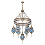 Citilux Каир CL419166 Люстра подвесная Мозаика Синяя