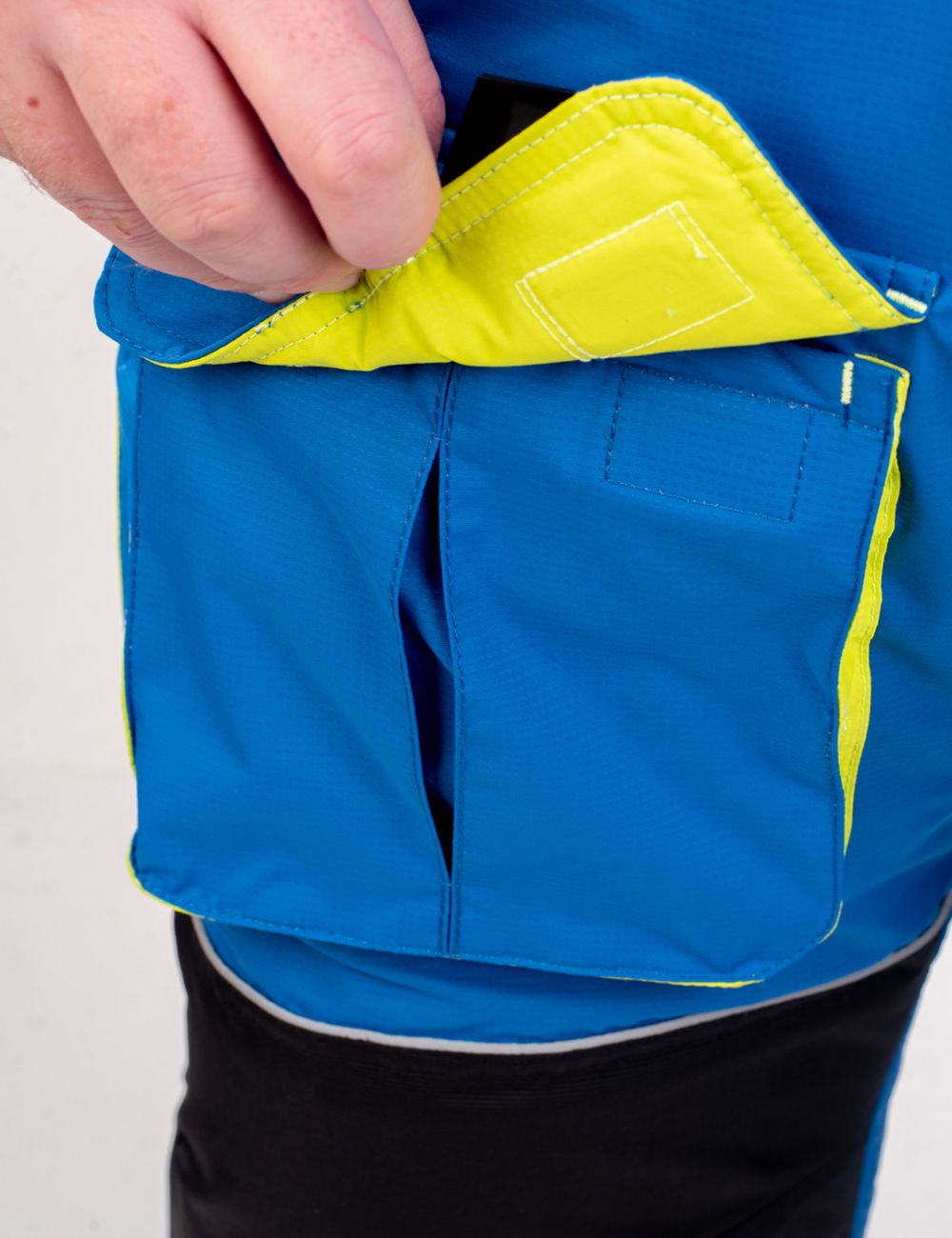 Зимний костюм для рыбалки Камчатка 2020 -45 (таслан, т.синий-лайм) GRAYLING