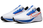 Nike Pegasus 38 comfortable and fashionable fabric shock absorption, breathable and wear-resistant low-top cushion marathon running shoes men's white and blue