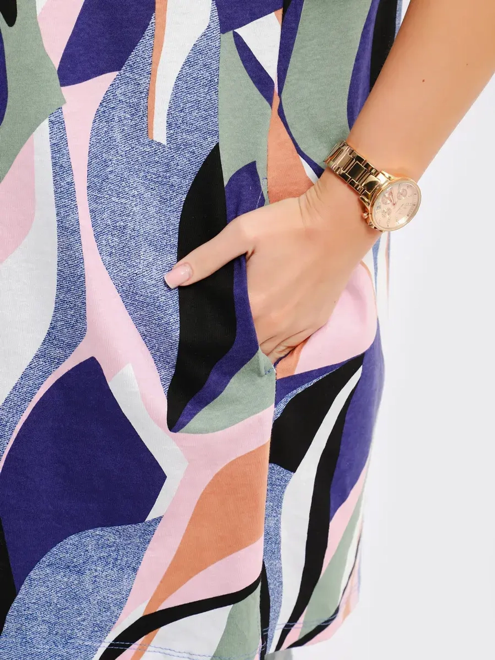 Туника-рубашка хлопок большие размеры