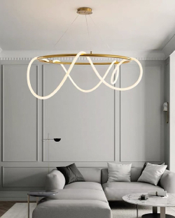 Современные люстры с динамичными LED-линиями.