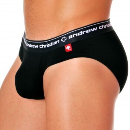 Мужские трусы слипы черные Andrew Christian Almost Naked Classic Brief Black 13257