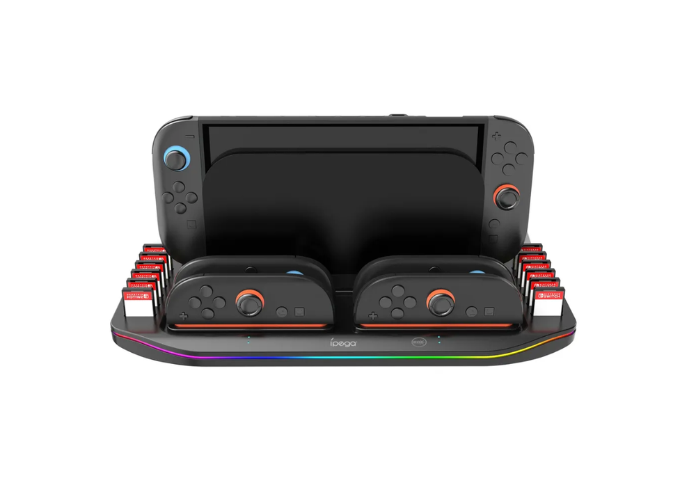 Зарядная док-станция IPEGA, для Nintendo Switch, 4 слота, нескользящее основание