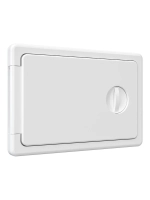 Люк ревизионный ЛТП накладной ручка-задвижка 150х100 пластик EVECS