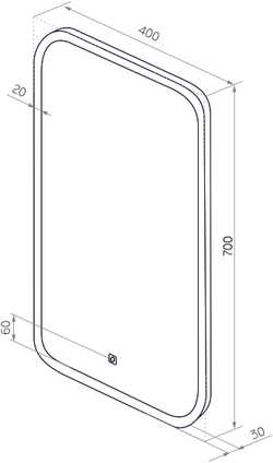 Мебель для ванной комнаты DIWO Казань 40 L