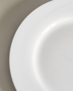 Zara Home тарелка десертная из костяного фарфора, цвет белый, 20.4 см