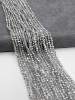 Шпинель стеклянная 3мм, серо-серебристый