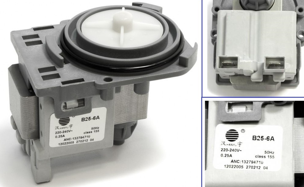 Насос рециркуляции для стиральной машины Electrolux/Zanussi/AEG 1325100715