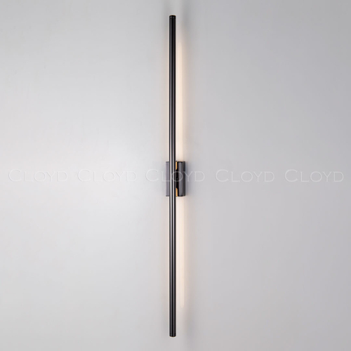 Бра Cloyd LINEAS-B W1 / выс. 100 см- 3000K - черный блестящий (арт.20455)