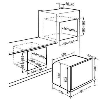 Газовый духовой шкаф Smeg SF 800 GVP