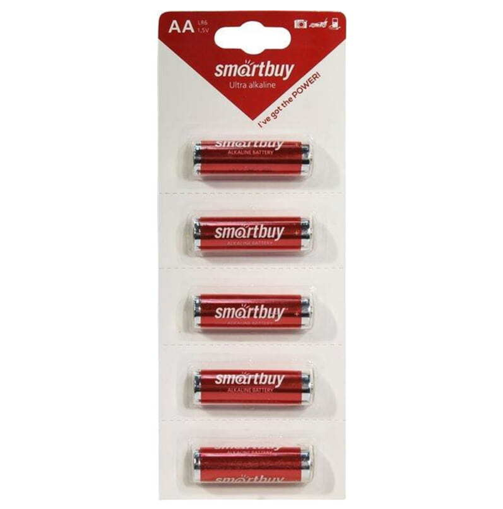 Батарейка алкалиновая Smartbuy LR6/5B (SBBA-2A05B)