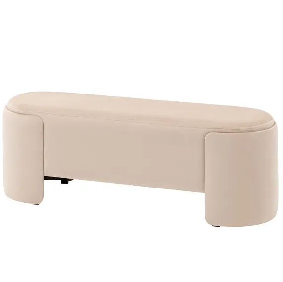 Банкетка Taks 115х41 см, молочный велюр